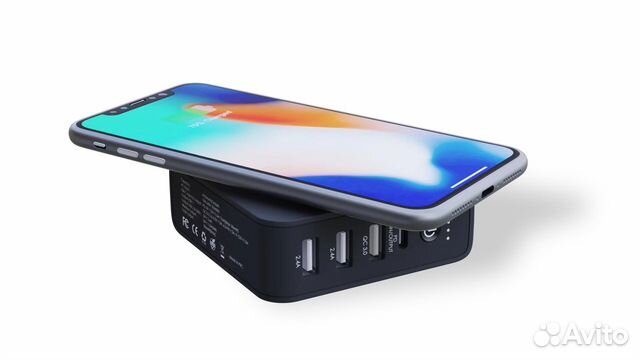 Сетевое зарядное + встроенный аккумулятор 6700mAh