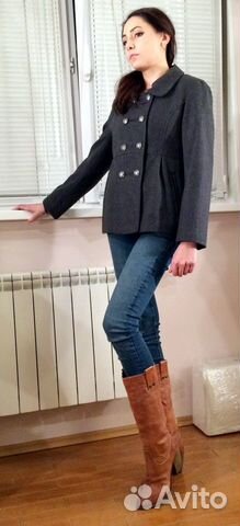 Пальто короткое шерстяное 42-44 (S) б/у Пальто короткое шерстяное 42-44 (S) б/у