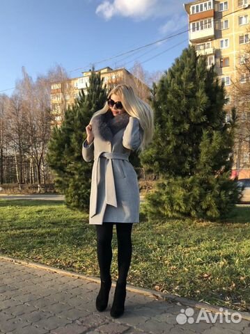 Пальто зимнее с мехом