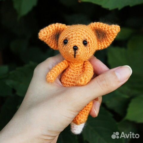 Вязаная игрушка Лисенок Вязаная игрушка Лисенок