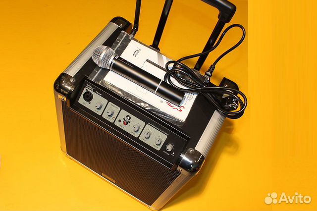 Акустическая система аккумуляторная с микрофоном Акустическая система аккумуляторная с микрофоном