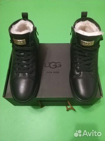 Ботинки мужские брендовые кожаные с мехом угги UGG Ботинки мужские брендовые кожаные с мехом угги UGG