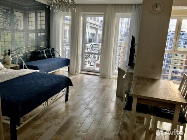 

Квартира-студия, 40 м², 2 кровати
