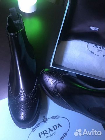 Ботинки Prada Chelsea Ботинки Prada Chelsea