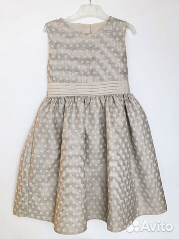 Серебристое платье в горошек Mothercare на 128-134 Серебристое платье в горошек Mothercare на 128-134