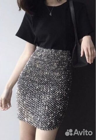Юбка с пайетками Юбка с пайетками