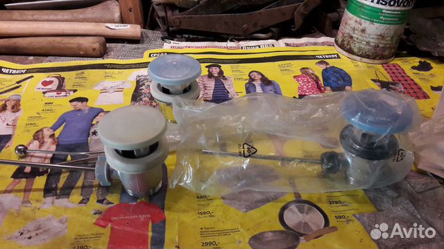 Слив перелив для раковины, хром