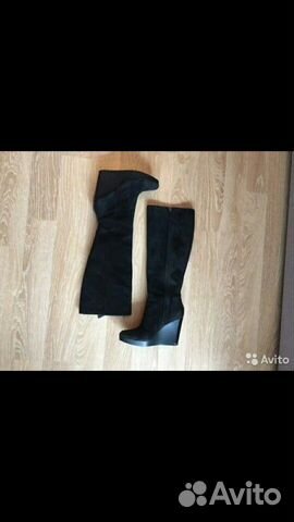 Замшевые сапоги Сalvin Klein