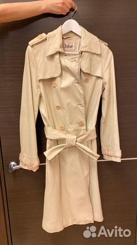 Кожаное пальто Тренч Chloe размер S Кожаное пальто Тренч Chloe размер S