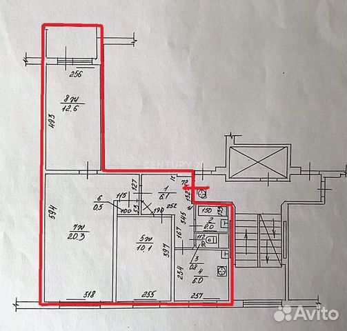 3-к квартира, 60 м², 3/9 эт.