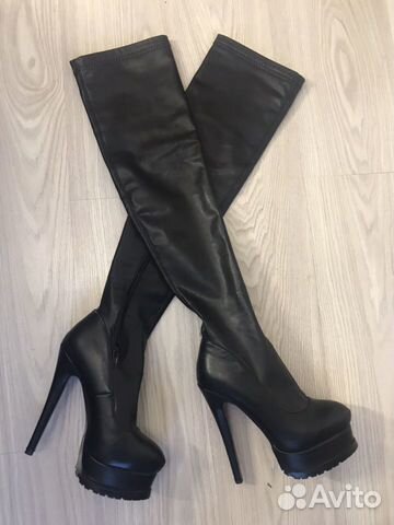 Кожаные ботфорты Alaia Кожаные ботфорты Alaia