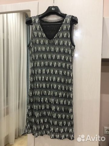 Платье с бисером и пайетками