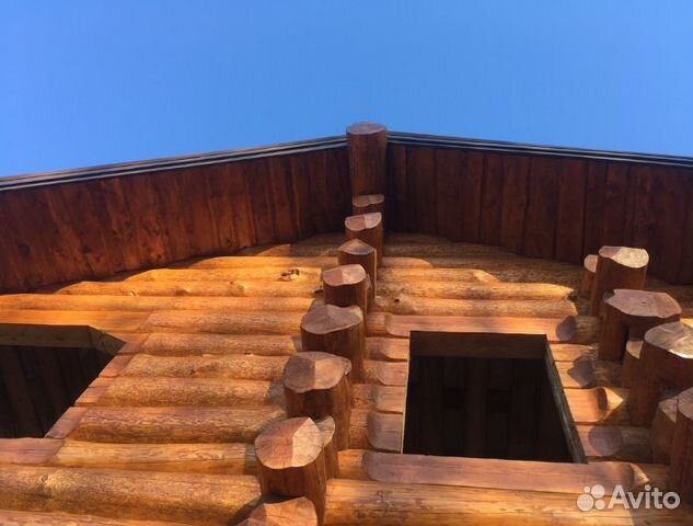 Сруб дома рубленный. 2 этажа, 320 мм. Зимний лес Сруб дома рубленный. 2 этажа, 320 мм. Зимний лес