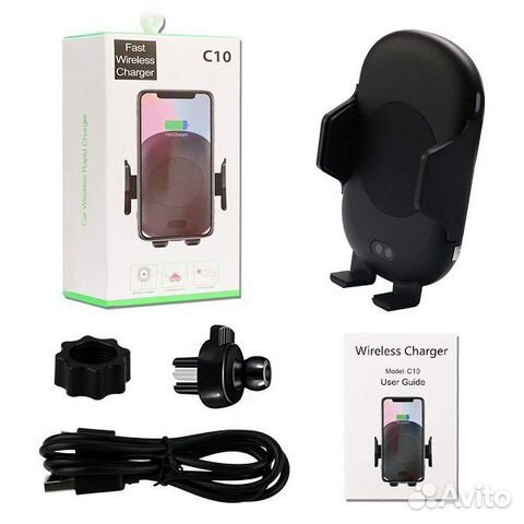 Держатель для смартфонов + беспроводное зу Держатель для смартфонов + беспроводное зу