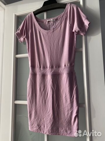 Платье трикотажное, новое. Нежно-лавандовое