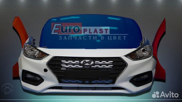 Бампер капот крылья фары Хендай Солярис 2