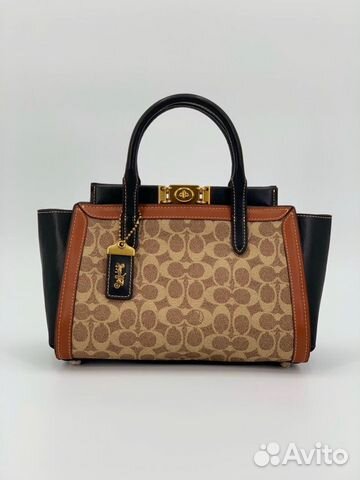 Новая женская сумка кожа 2 расцветки бренд Coach