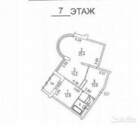 3-к квартира, 73.9 м², 7/30 эт.
