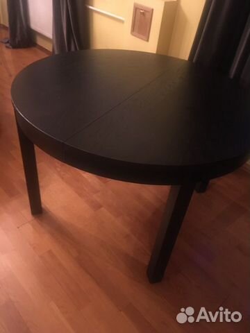 Стол обеденный раздвижной бьюрста (икеа) Стол обеденный раздвижной бьюрста (икеа)