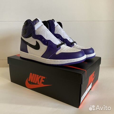 Air Jordan 1 Retro High Court Purple White 10US
