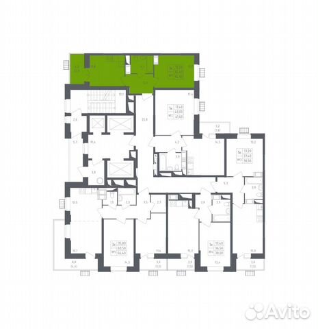 1-к квартира, 34.5 м², 18/25 эт. 1-к квартира, 34.5 м², 18/25 эт.
