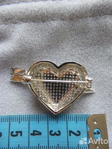 Брошь Сердце Eurobijoux