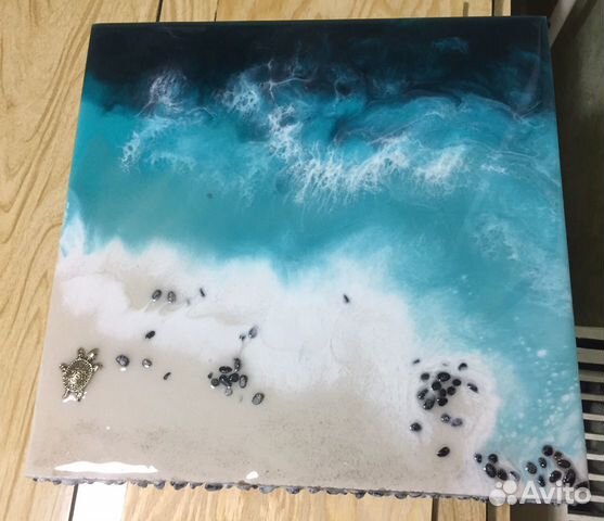 Интерьерная картина из эпоксидной смолы Море / Оке