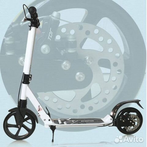 Самокат Urban 200мм с ручным дисковым тормозом