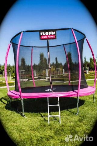 Батут новый для дачи детский - с сеткой Батут новый для дачи детский - с сеткой