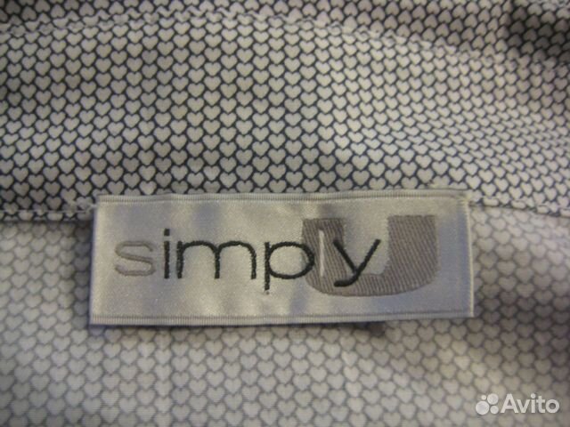 Классная рубашка Ulla Popken Германия р. 70 хлопок