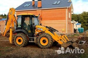 Экскаватор погрузчик Jcb гидромолот, щебень,песок