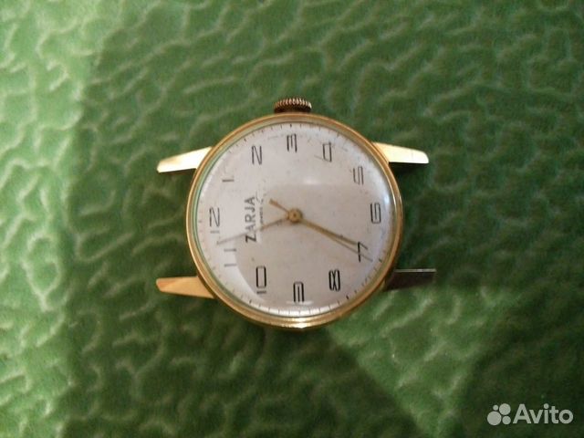 Мужские наручные часы СССР Заря 17 камней позолота