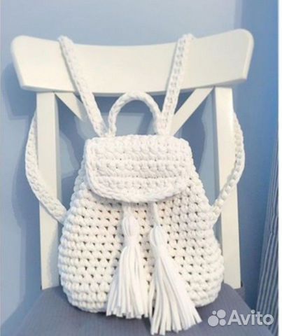 Детские вязаные рюкзаки,сумки