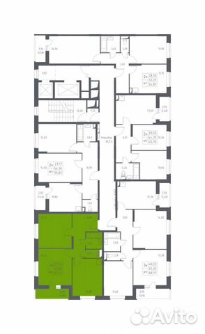 2-к квартира, 55.8 м², 2/14 эт. 2-к квартира, 55.8 м², 2/14 эт.