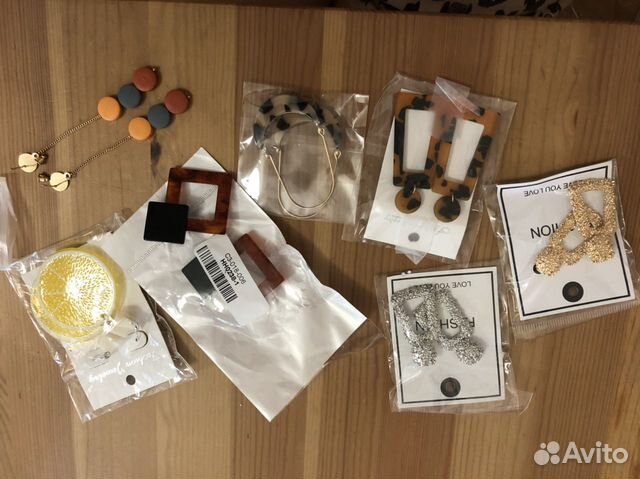 Серьги кисти сережки свадебные разные