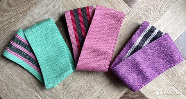 Фитнес резинки тканевые (комплект)