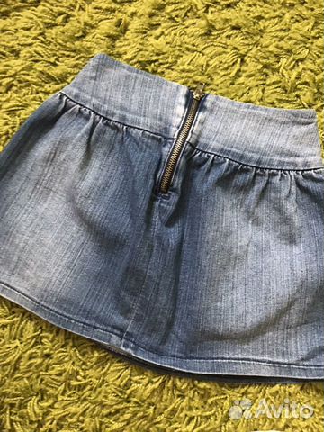 Комплект из платья и джинсовых юбок для девочки Комплект из платья и джинсовых юбок для девочки