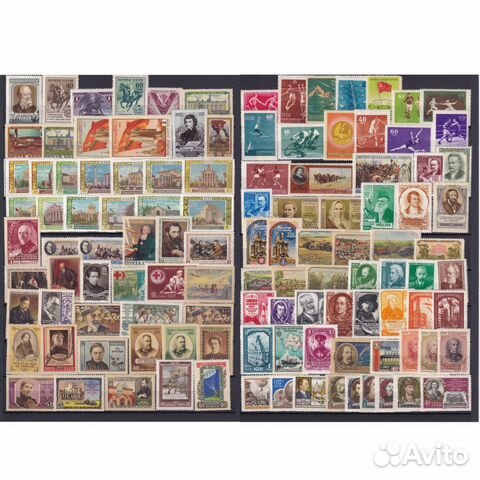 1956 г. Полный годовой набор марок СССР