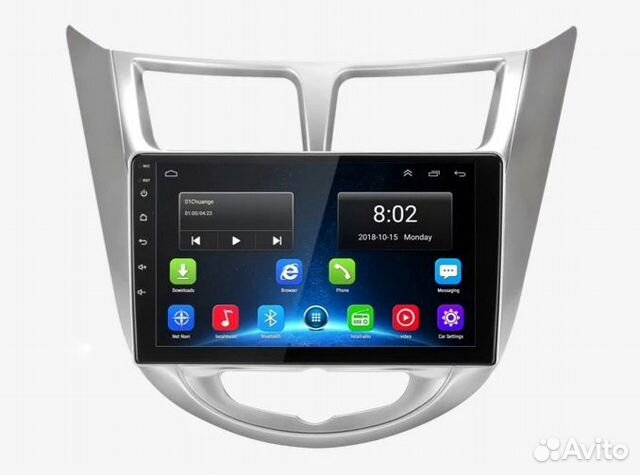 Магнитола Hyundai Solaris (2010-16) на Android 8.1 Магнитола Hyundai Solaris (2010-16) на Android 8.1