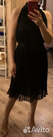 Платье чёрное коктейльное новое