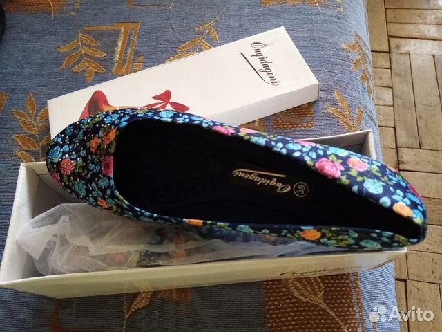 Новые красивые балетки из чистого хлопка Новые красивые балетки из чистого хлопка