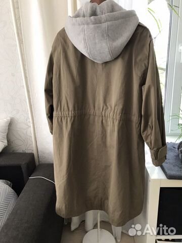 Тренч парка плащ zara новый