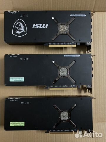 3 карты Vega 56 неисправные