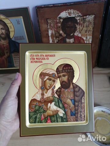 Рукописная икона 