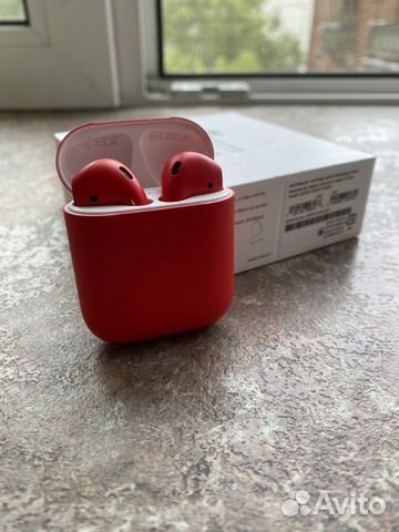 Airpods красные оригинал полный комплект Airpods красные оригинал полный комплект
