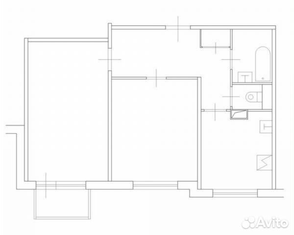2-к квартира, 53 м², 6/17 эт. 2-к квартира, 53 м², 6/17 эт.