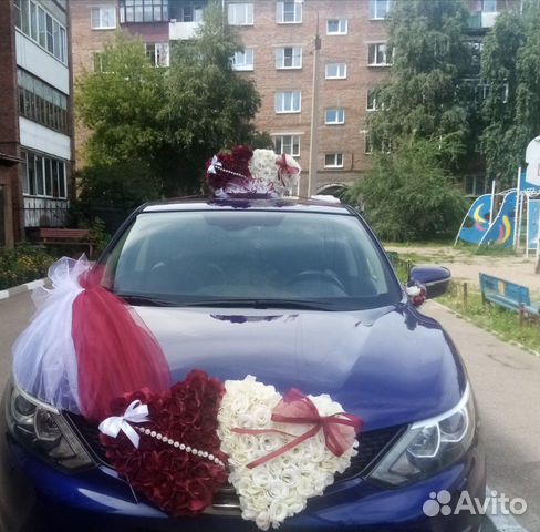 Свадебные кольца на машину