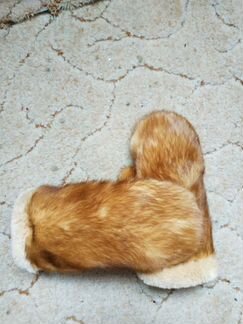 Новые Варежки из золотистой норки