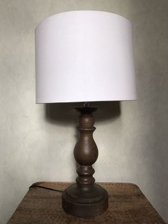 Большая лампа деревянная настольная Zara Home