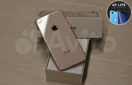 iPhone 8, 64 гб, золотой, гарантия